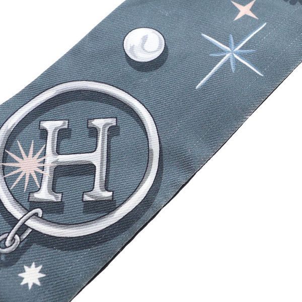 Hermes Twilly Scarf Navy — view 5