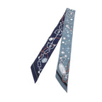 Hermes Twilly Scarf Navy