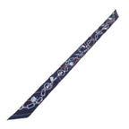 Hermes Twilly Scarf Navy — view 3