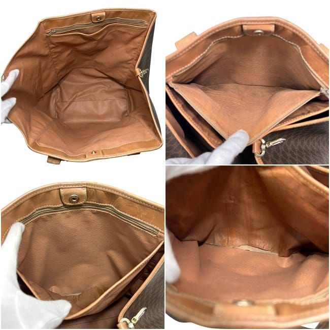Celine Tote Bag Macadam Brown Vintage — view 3
