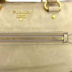 Prada 2-Way Tote Bag 173 Leather Vitello Shine Yellow Beige — view 6