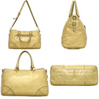 Prada 2-Way Tote Bag 173 Leather Vitello Shine Yellow Beige — view 2