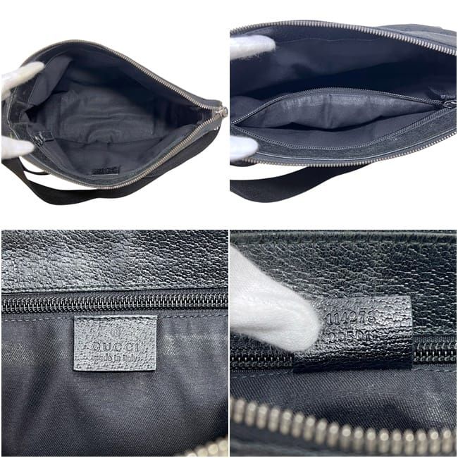 Gucci Shoulder Bag GG Canvas Black — view 3