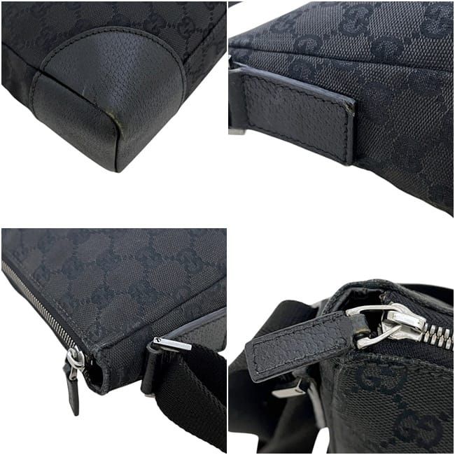 Gucci Shoulder Bag GG Canvas Black — view 6