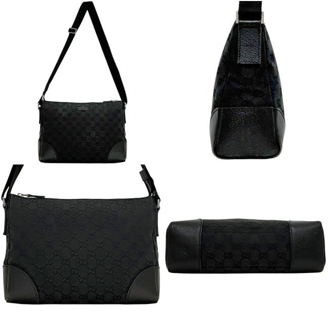 Gucci Shoulder Bag GG Canvas Black — view 2