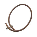 Hermes Roulette Choker Necklace Leather Brown — view 2