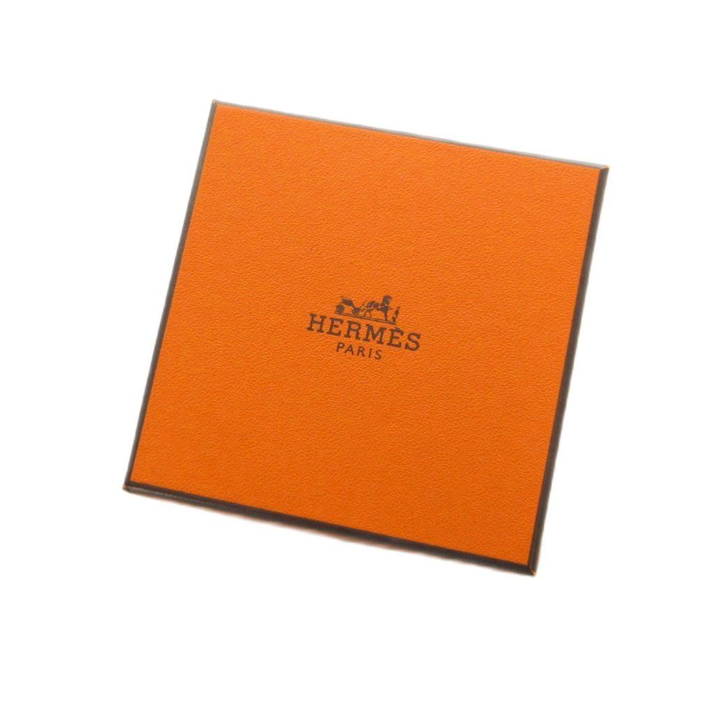 Hermes Jumbo Bracelet Bangle Logo Leather Brown Gold — view 6