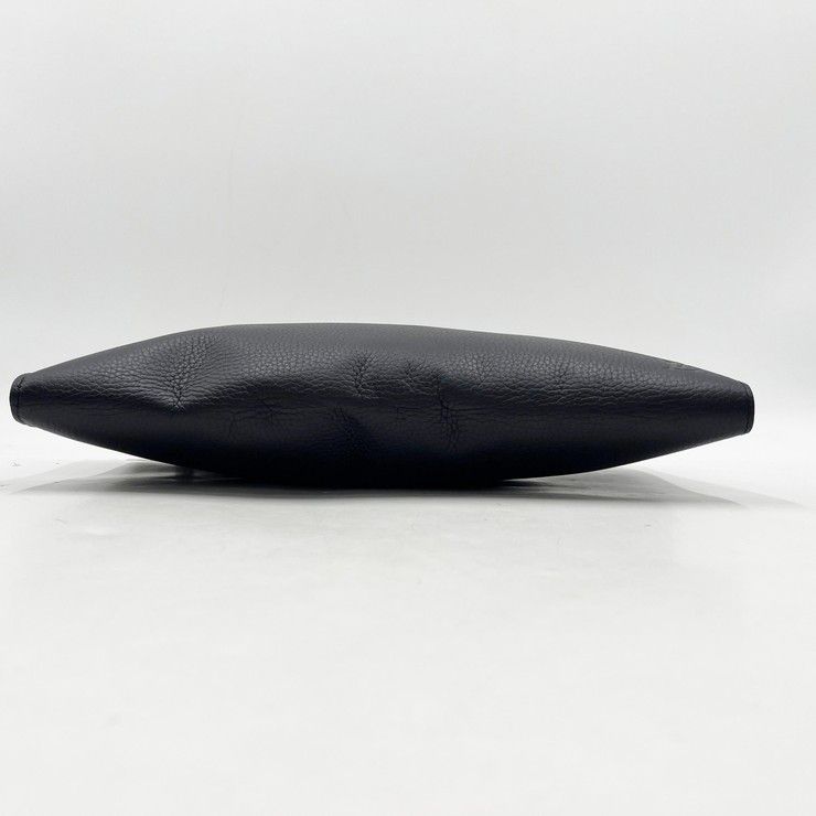 Louis Vuitton Clutch Pochette Jules GM Noir Taurillon Leather Silver — view 3