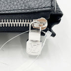 Louis Vuitton Clutch Pochette Jules GM Noir Taurillon Leather Silver — view 6
