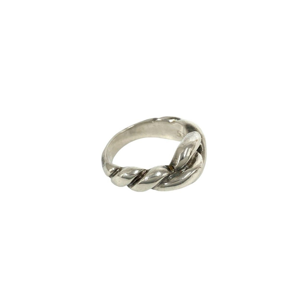 Hermes Vintage Torsade Ring 925 Sterling Silver — view 5