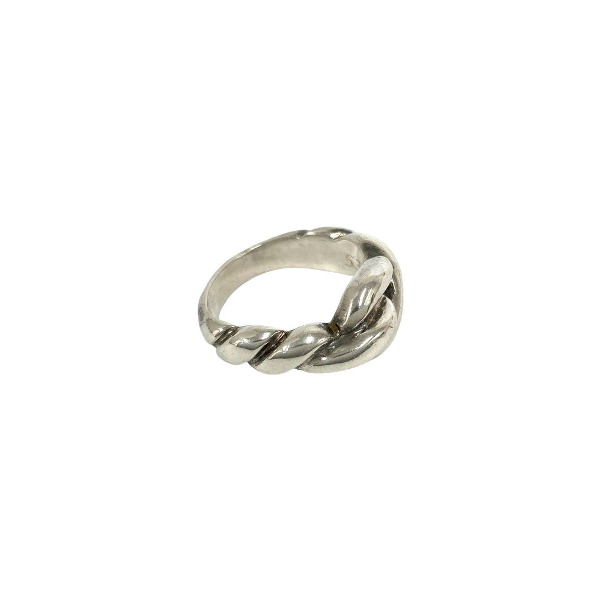 Hermes Vintage Torsade Ring 925 Sterling Silver — view 5