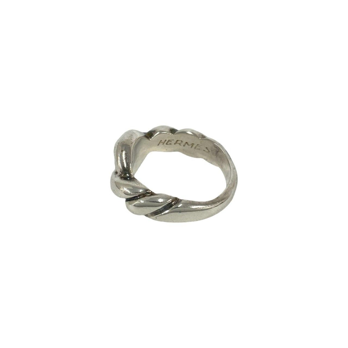 Hermes Vintage Torsade Ring 925 Sterling Silver — view 4