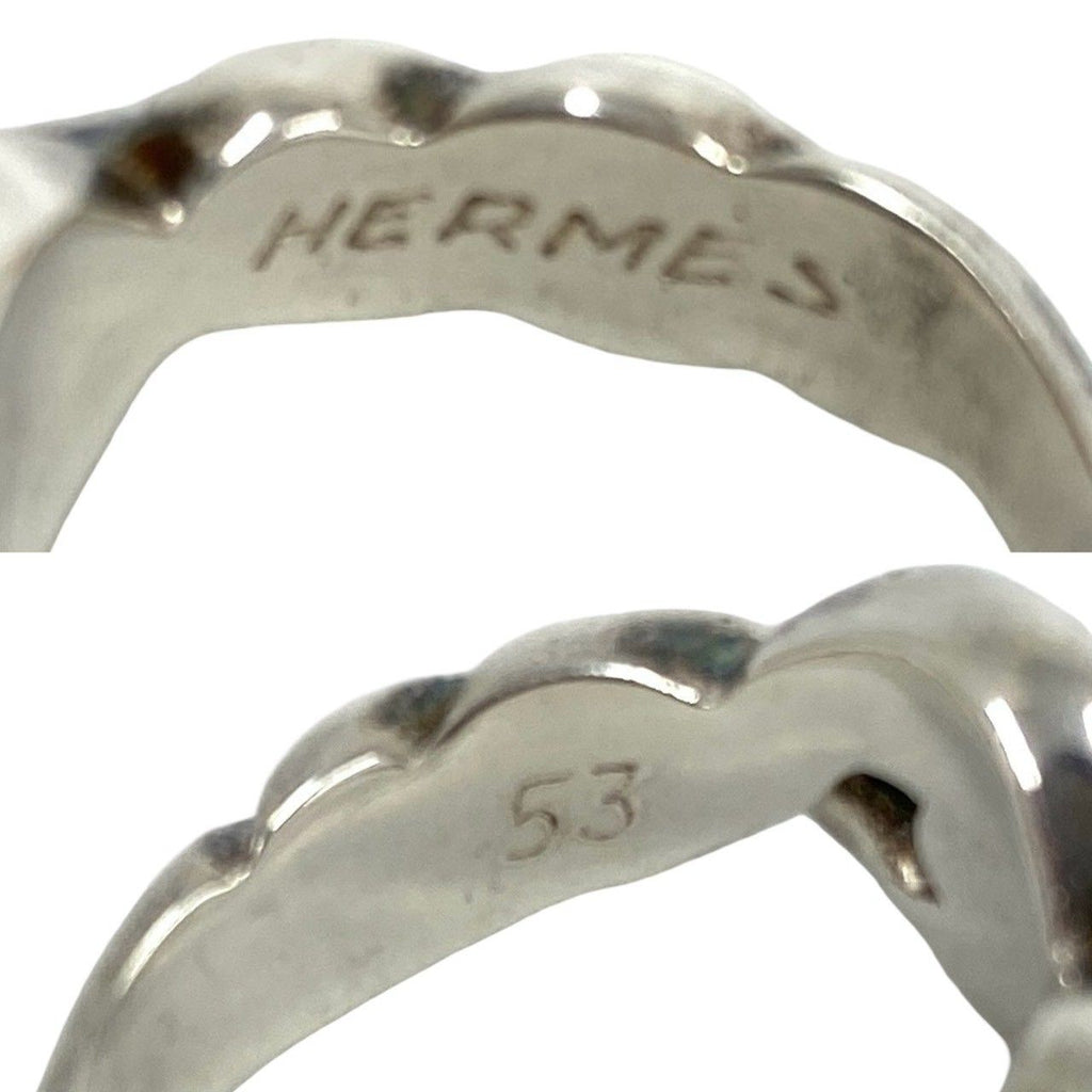 Hermes Vintage Torsade Ring 925 Sterling Silver — view 3
