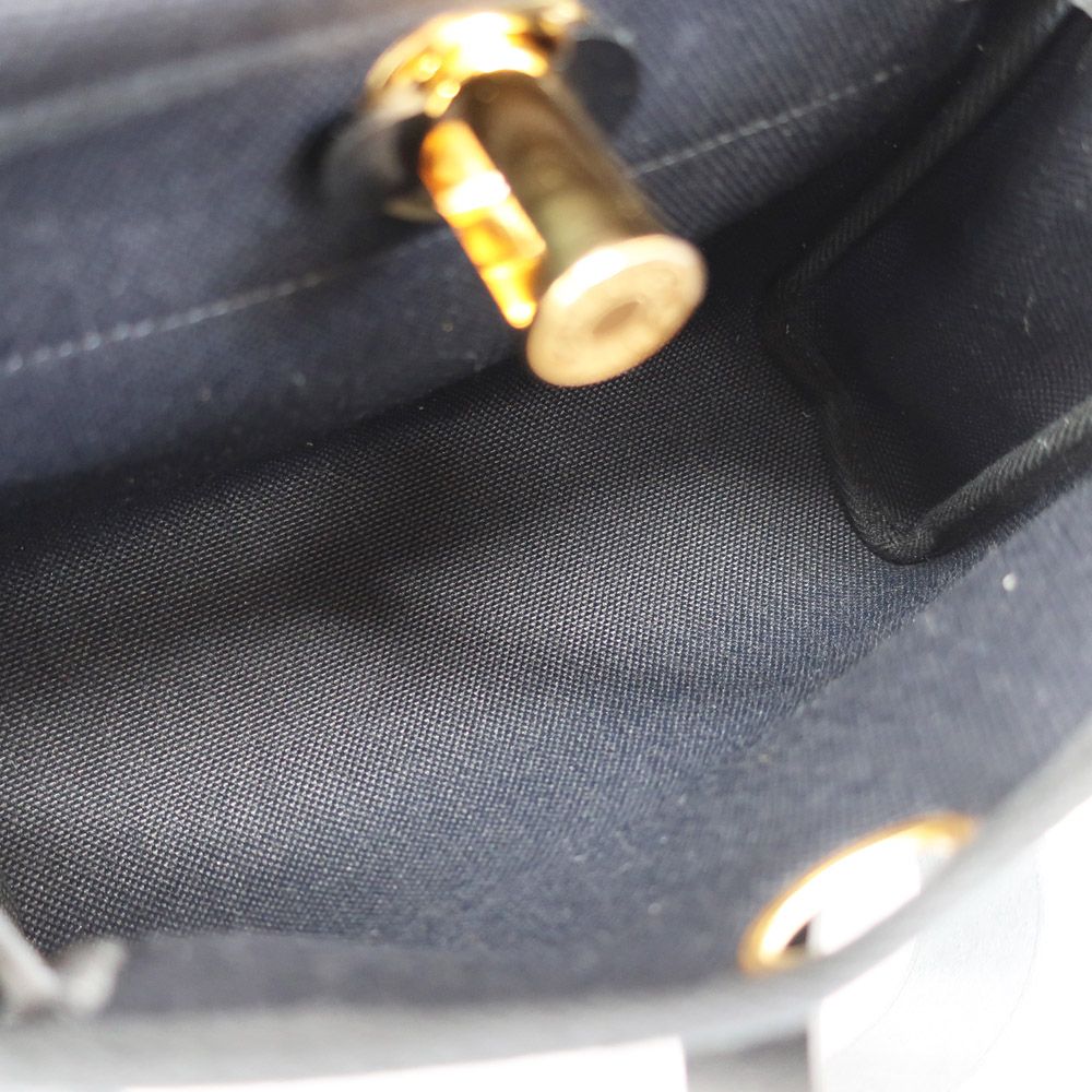Hermes Herbag Zip 20 Shoulder Bag Black Gold Vache Hunter Toile Military — view 6