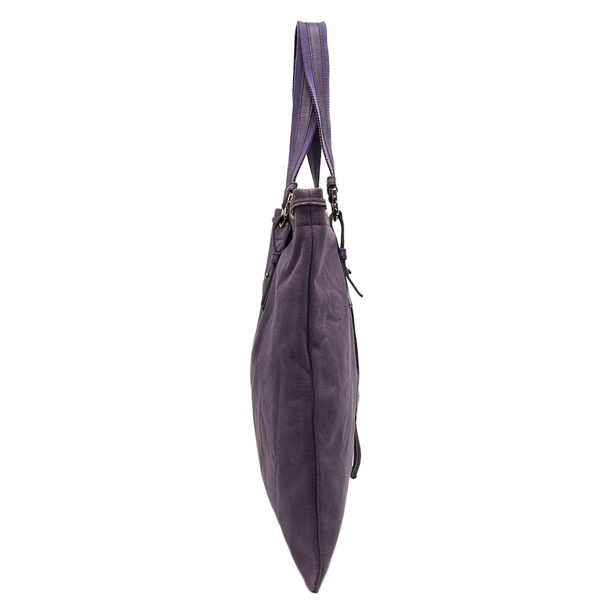 Saint Laurent Rive Gauche Tote Bag Kahala Purple Leather — view 4