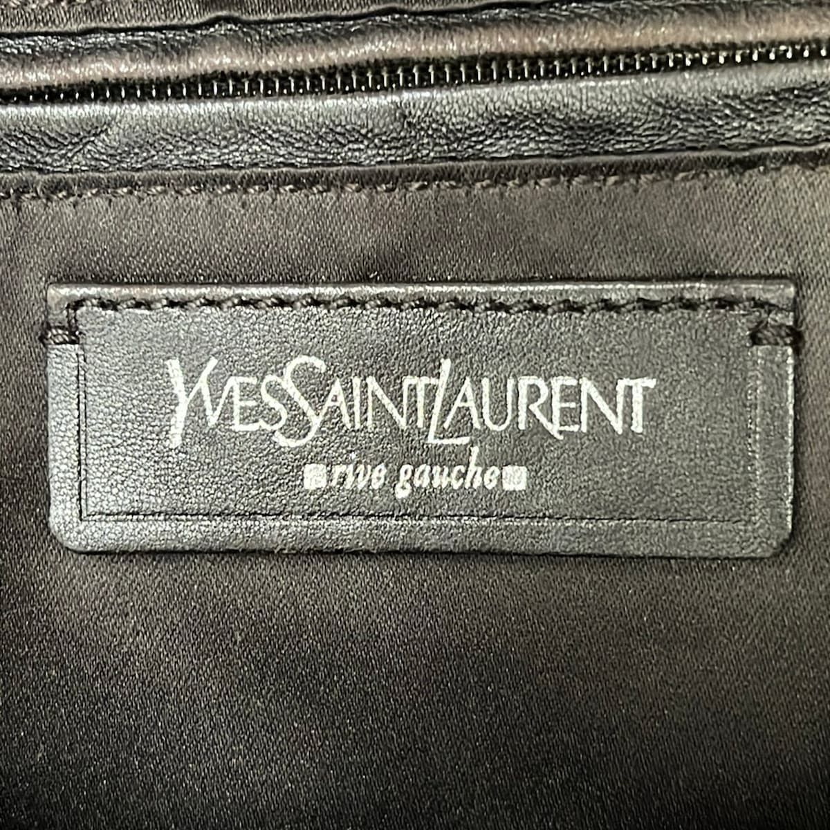 Saint Laurent Rive Gauche Tote Bag Kahala Purple Leather — view 8
