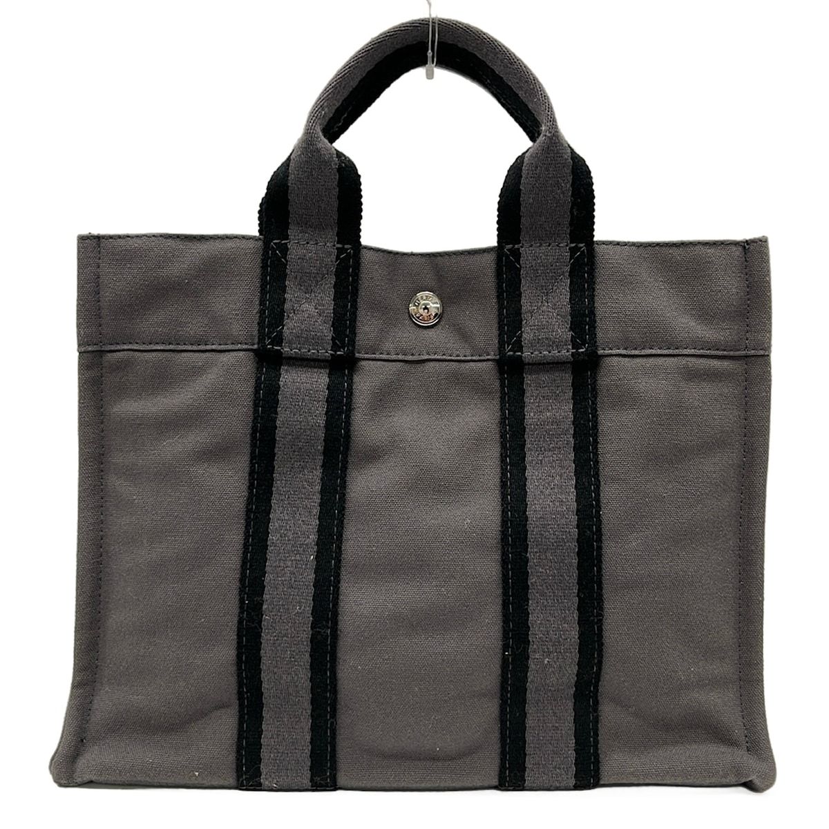 Hermes Tote Bag Fourre Tout PM Dark Gray Black