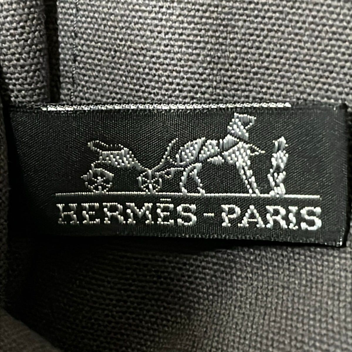 Hermes Tote Bag Fourre Tout PM Dark Gray Black — view 8