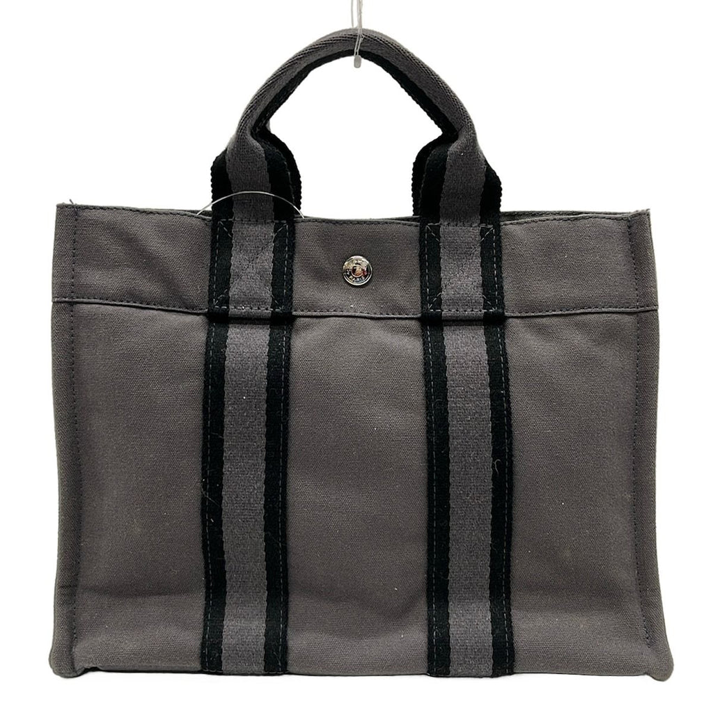 Hermes Tote Bag Fourre Tout PM Dark Gray Black — view 3