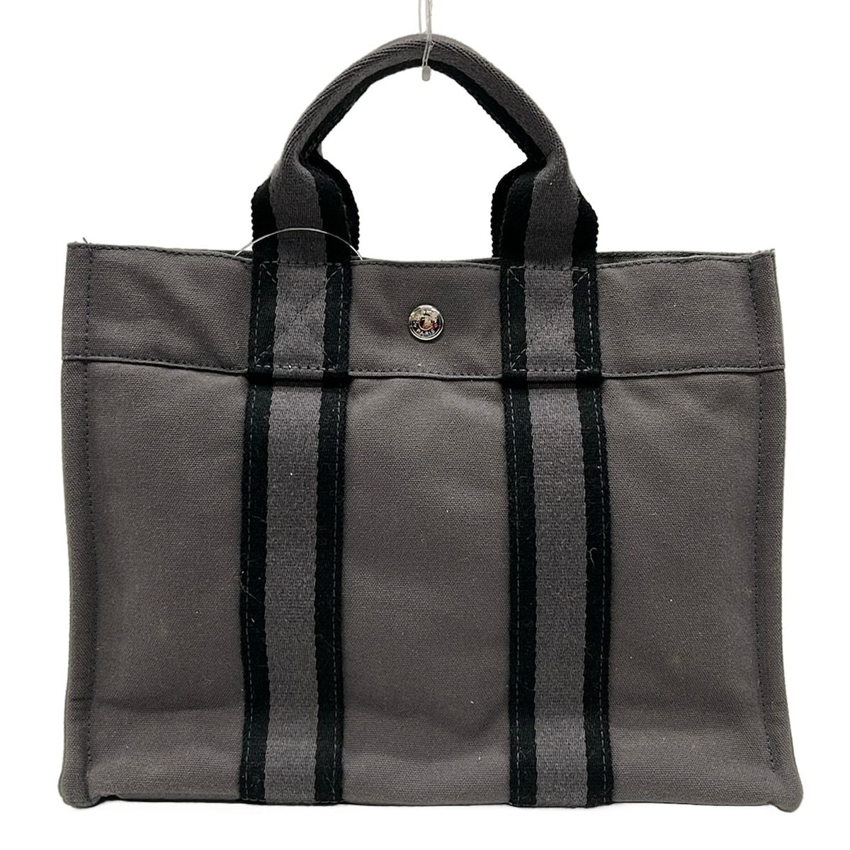 Hermes Tote Bag Fourre Tout PM Dark Gray Black — view 3