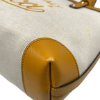 Gucci Tote Bag Craft Ivory Orange Leather — view 6