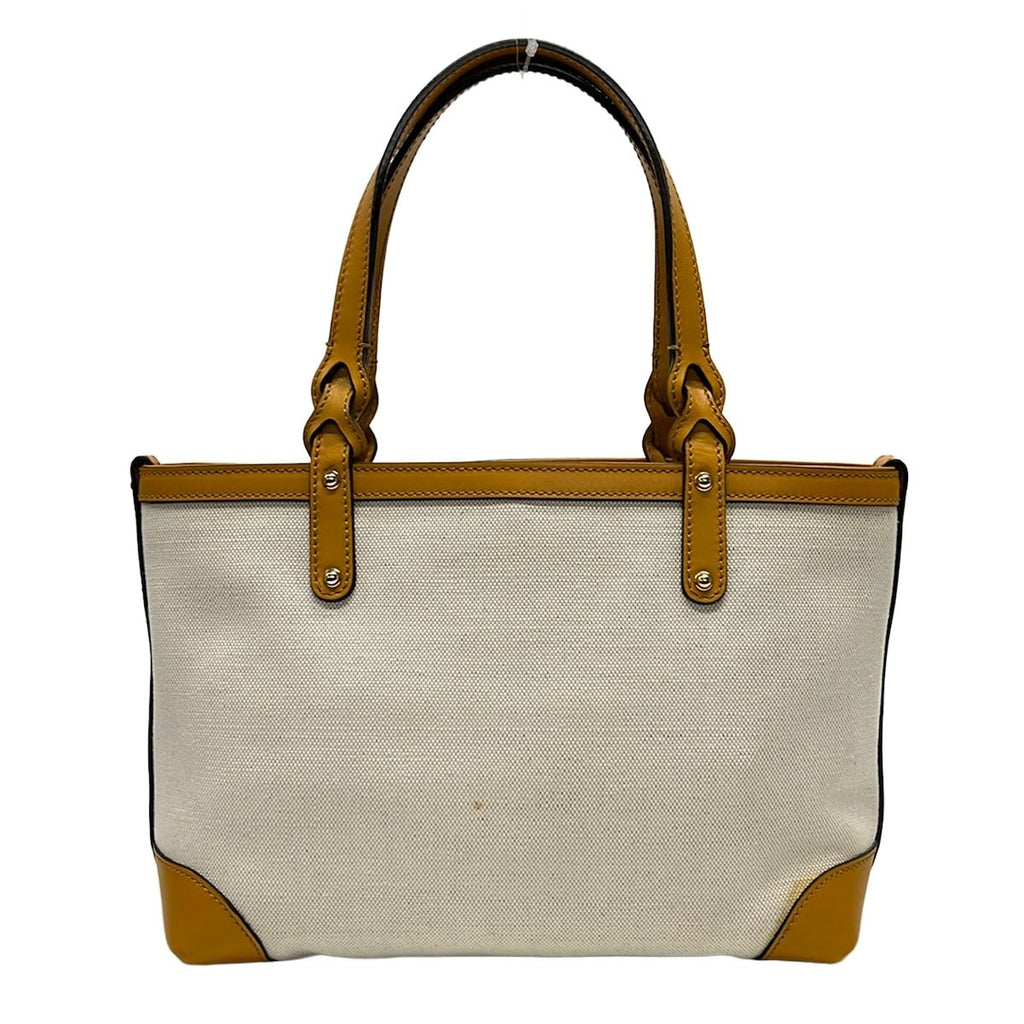 Gucci Tote Bag Craft Ivory Orange Leather — view 3