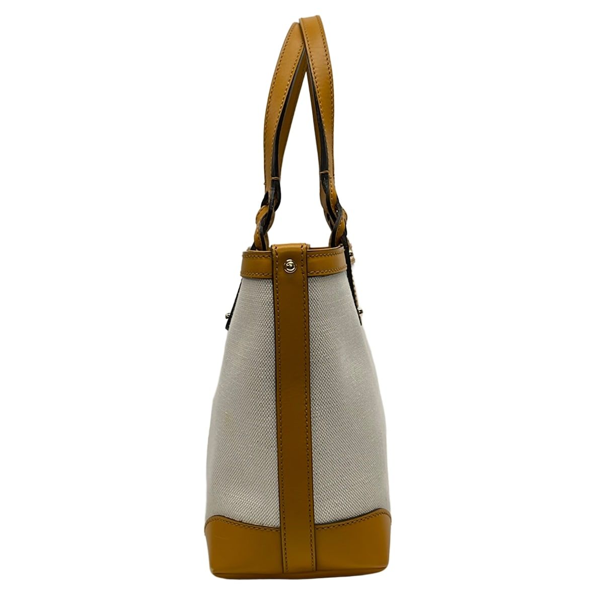 Gucci Tote Bag Craft Ivory Orange Leather — view 2
