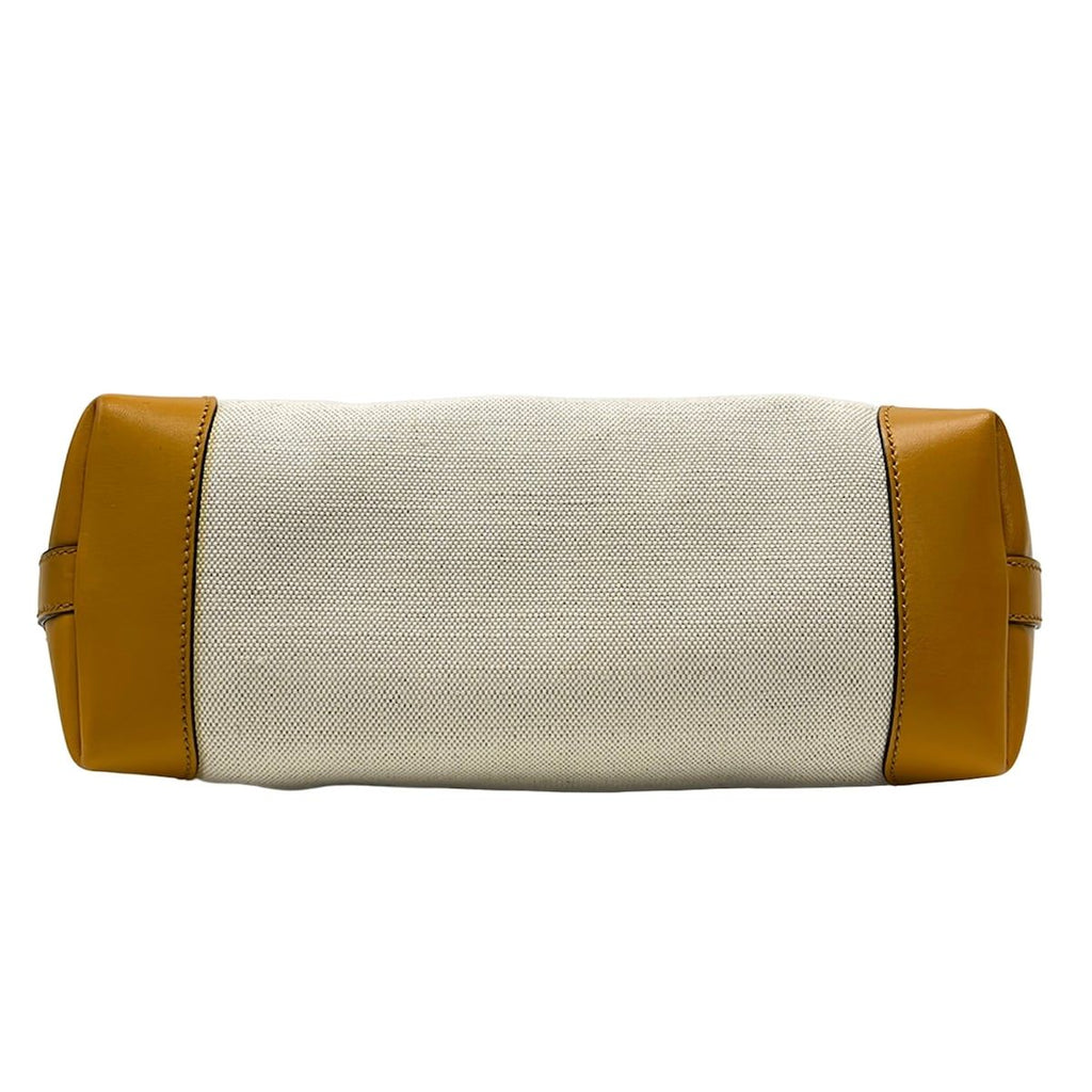 Gucci Tote Bag Craft Ivory Orange Leather — view 5