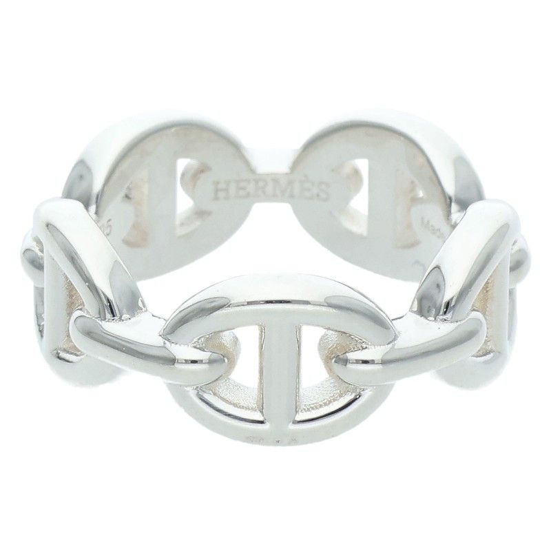 Hermes Chaine D'ancre Enchainee PM Silver Ring