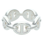 Hermes Chaine D'ancre Enchainee PM Silver Ring