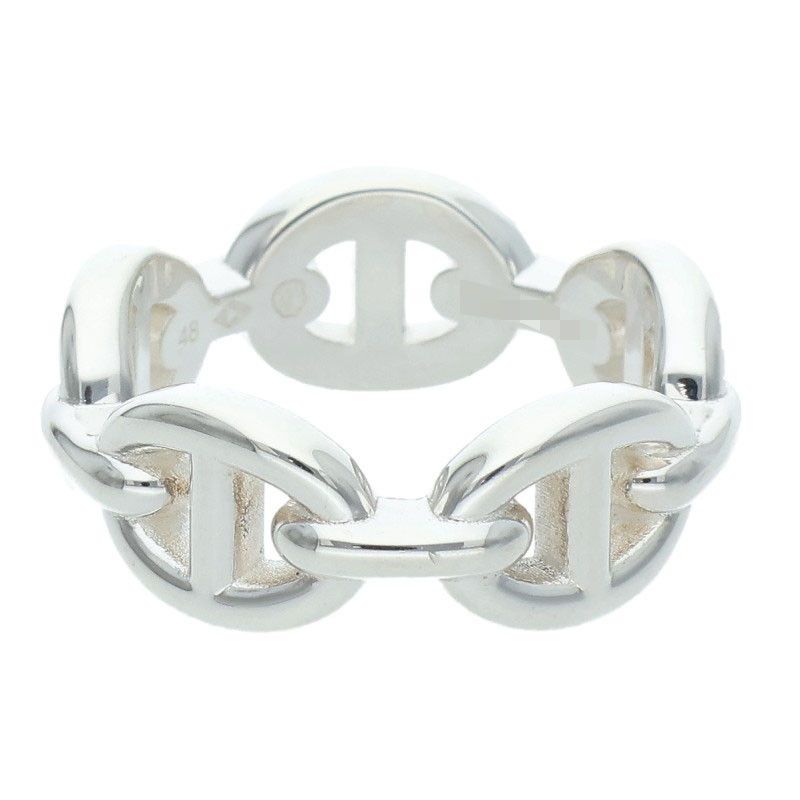 Hermes Chaine D'ancre Enchainee PM Silver Ring — view 2