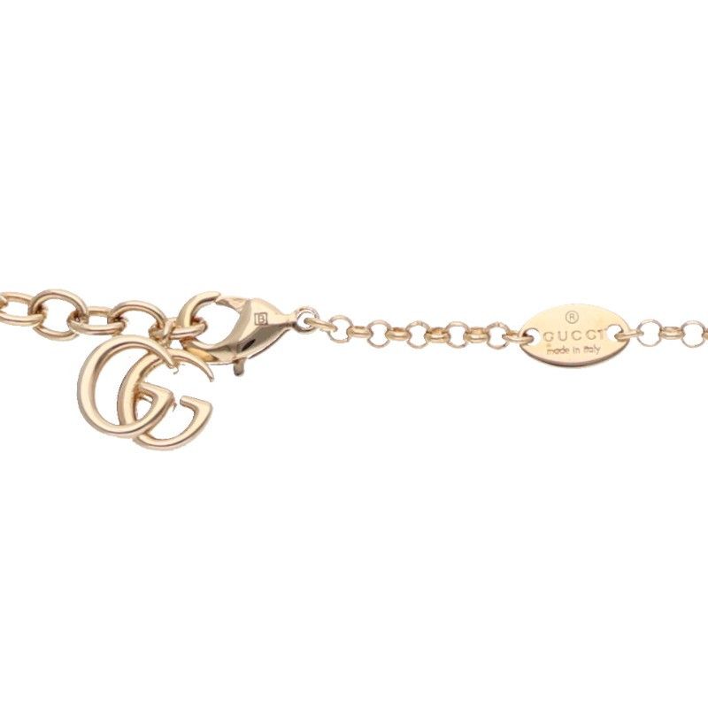 Gucci 26 SS Crest Gold Tone Brass & Palladium Necklace — view 4