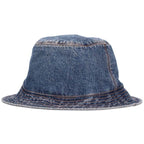 Celine Logo Embroidery Denim Bucket Hat — view 2