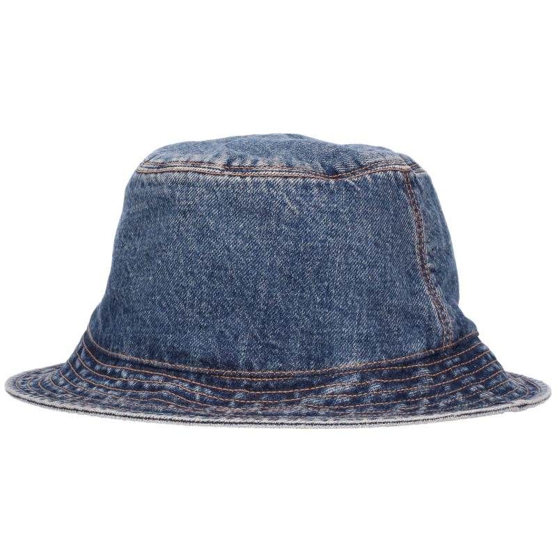 Celine Logo Embroidery Denim Bucket Hat — view 2