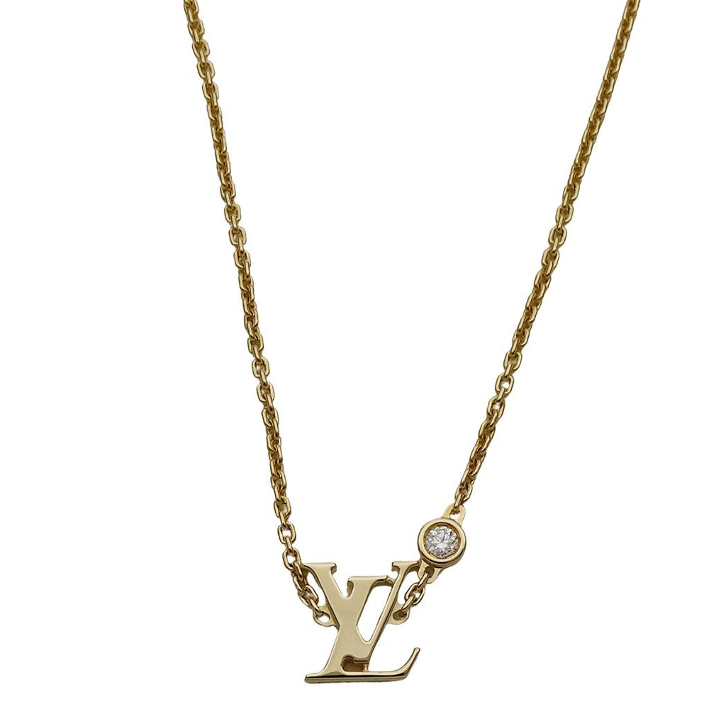 Louis Vuitton Necklace 750 Yellow Gold Diamond Pendant Idylle Blossom — view 2