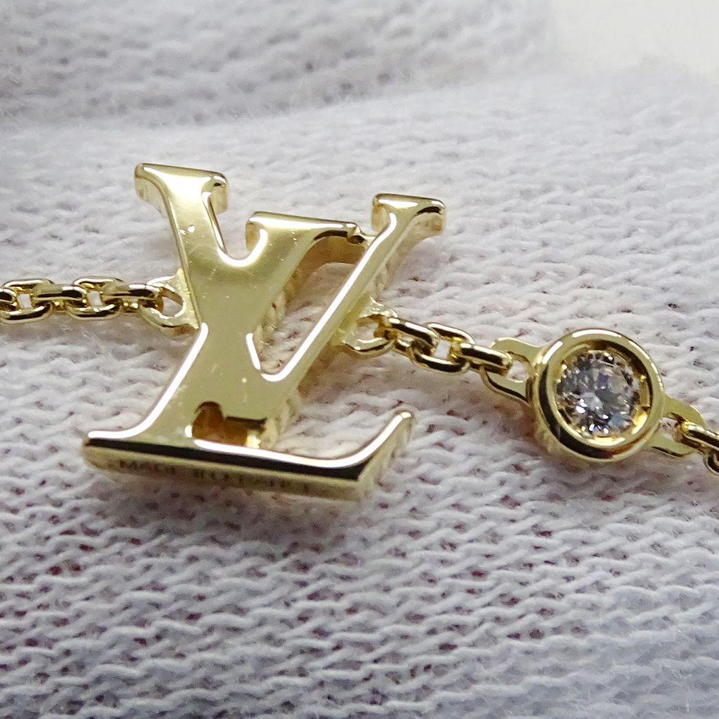 Louis Vuitton Necklace 750 Yellow Gold Diamond Pendant Idylle Blossom — view 7