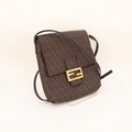 Fendi Zucchino Zucca Pattern Tote Crossbody Shoulder Bag