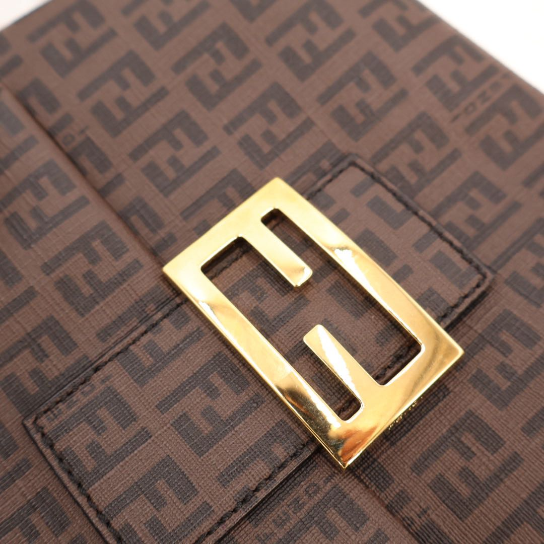 Fendi Zucchino Zucca Pattern Tote Crossbody Shoulder Bag — view 3