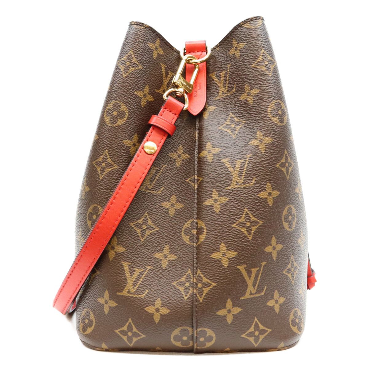 Louis Vuitton Monogram Coquelicot Red Neo Noe MM Shoulder Bag — view 4