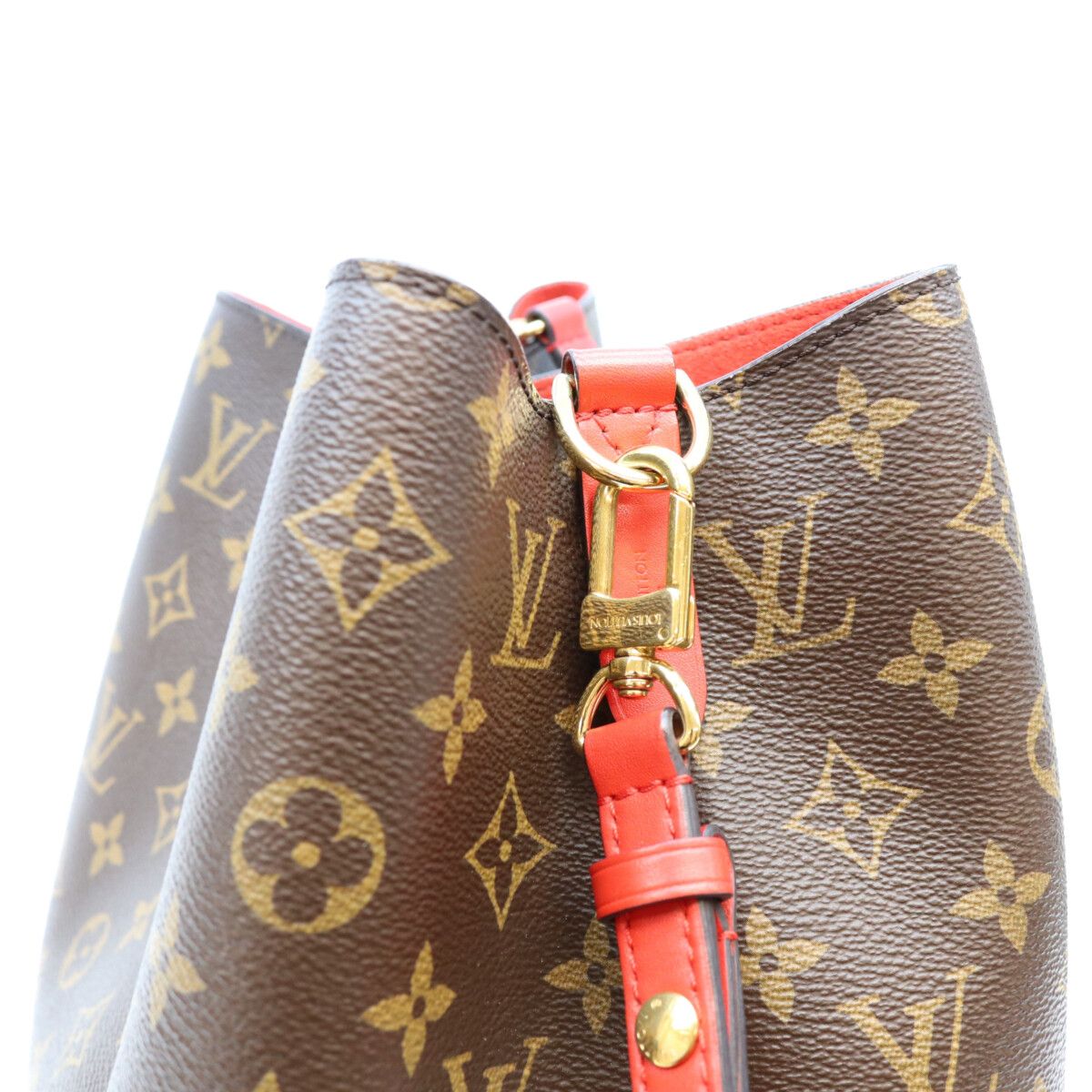 Louis Vuitton Monogram Coquelicot Red Neo Noe MM Shoulder Bag — view 7