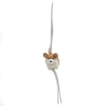Loewe Corgi Charm Off White Orange Back Strap Dog Animal Keychain