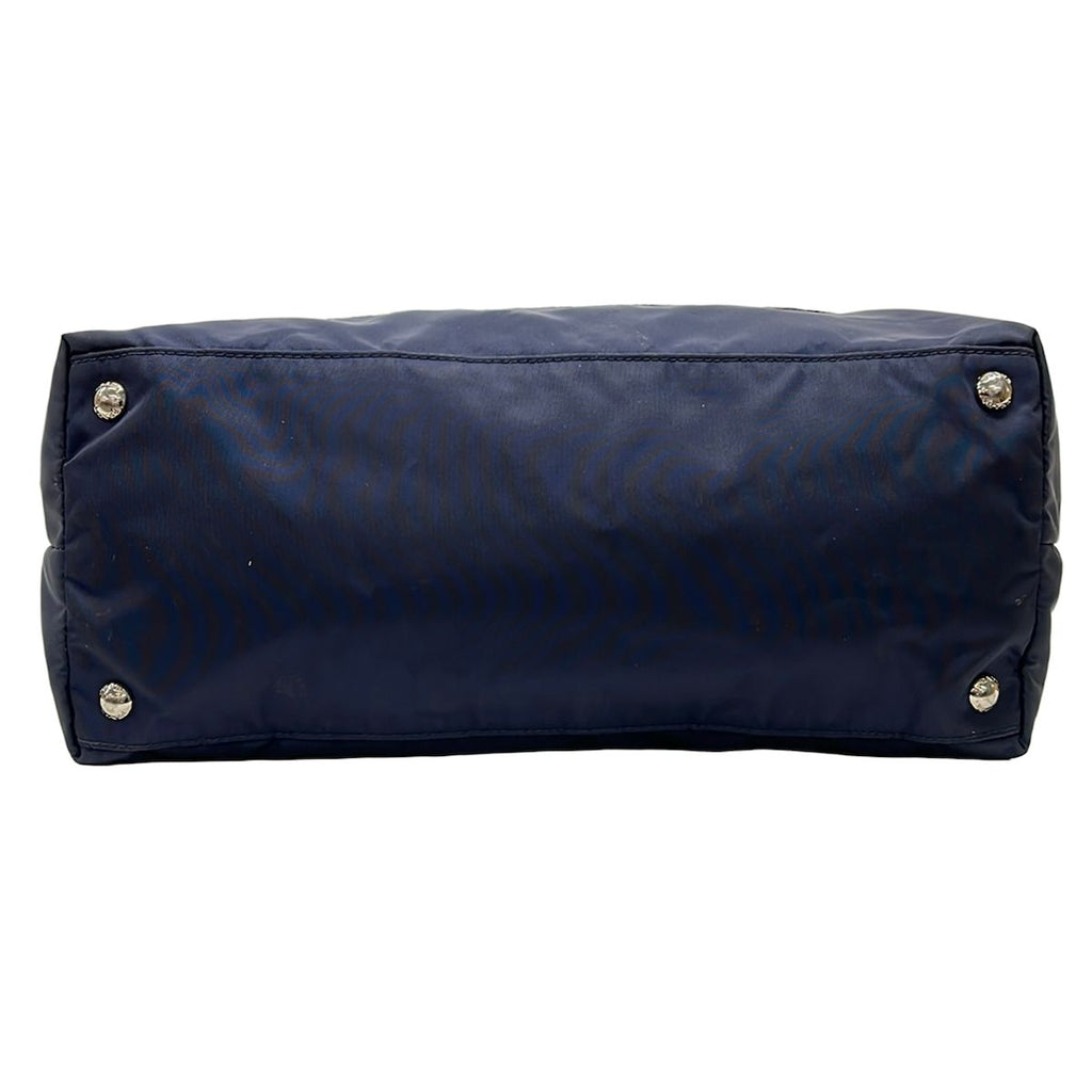 Prada Shoulder Bag Dark Navy Leather — view 5