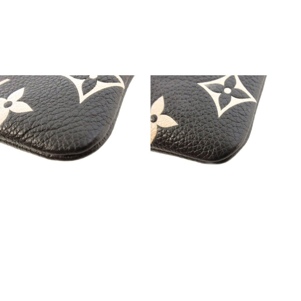 Louis Vuitton Bicolor Monogram Empreinte Pochette Cles Coin Purse Key Ring Gold — view 5
