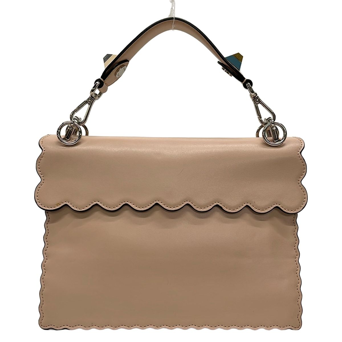 Fendi Handbag Canai Pink Beige Leather — view 3