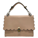Fendi Handbag Canai Pink Beige Leather
