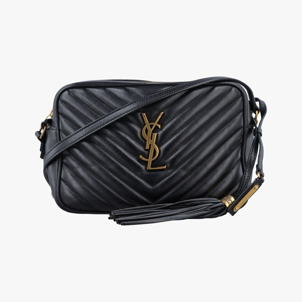 Saint Laurent Lou Camera Black Leather