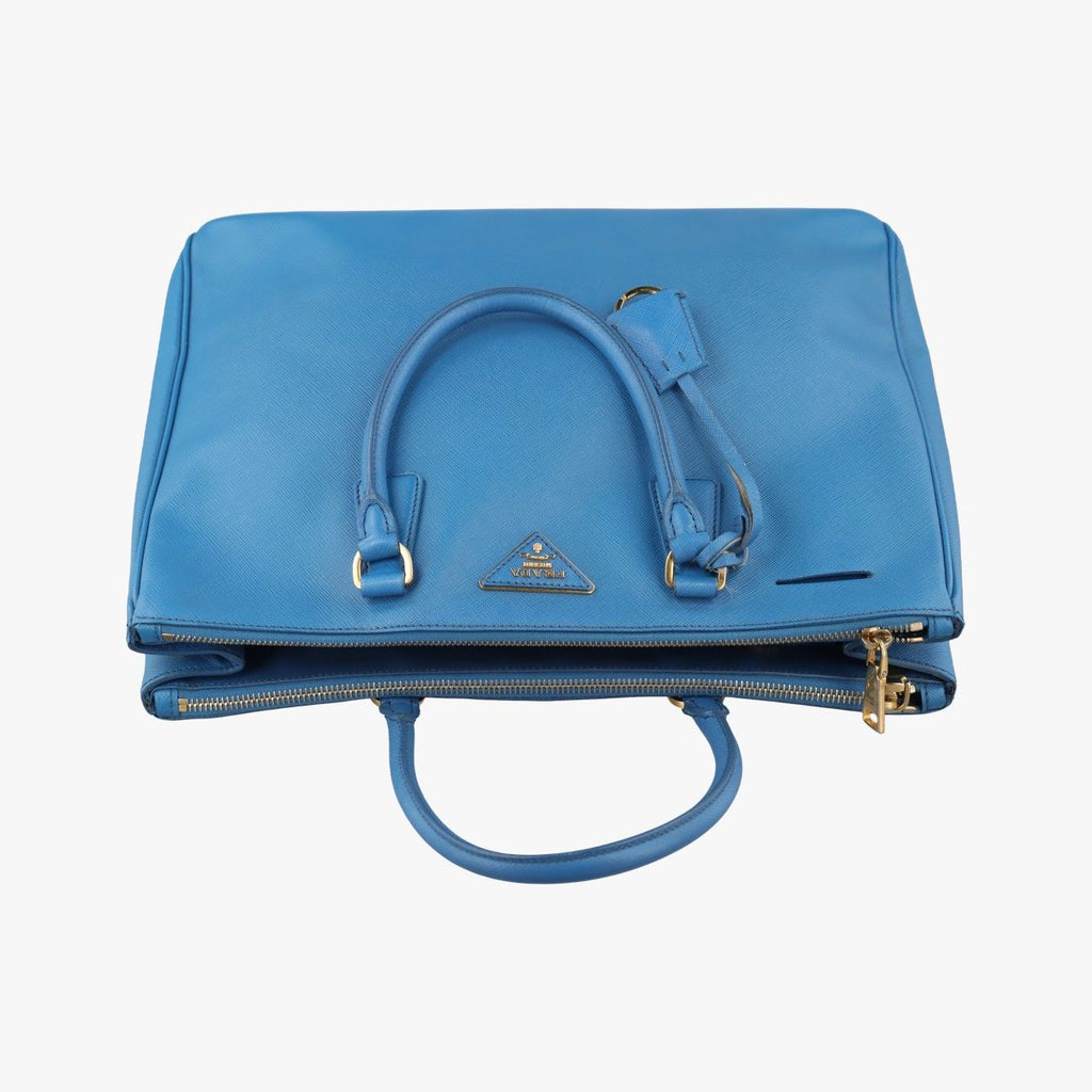 Prada Galleria Blue Saffiano Leather — view 8