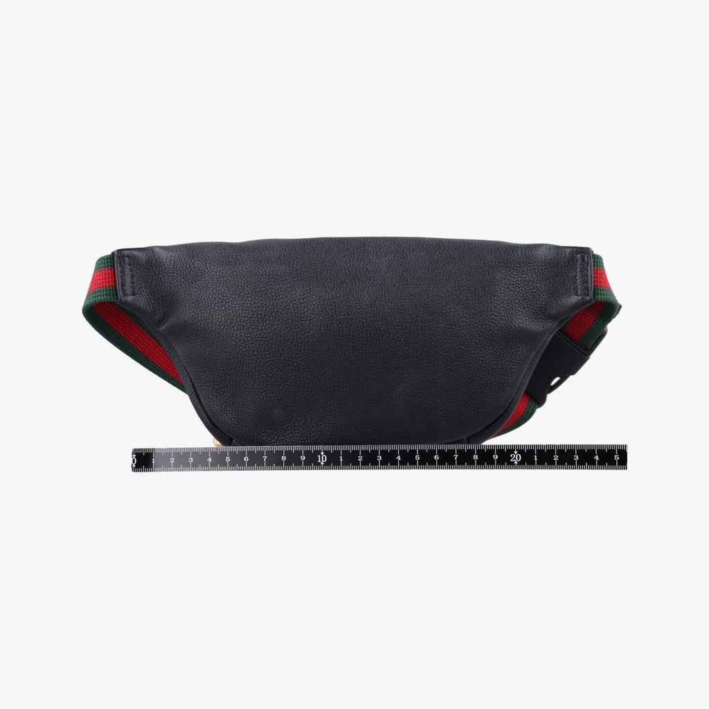 Gucci Print Black Leather Handbag — view 2