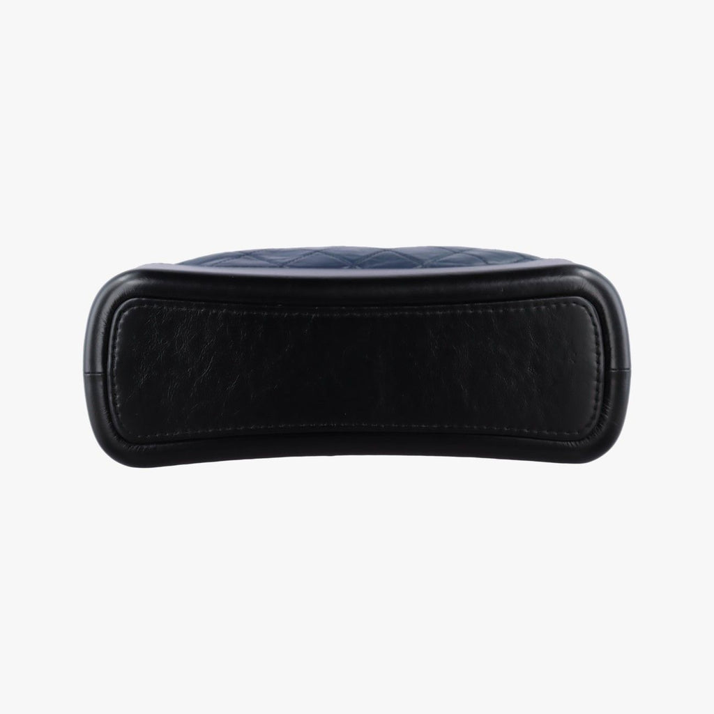 Chanel Gabrielle Black Navy Leather Handbag — view 3