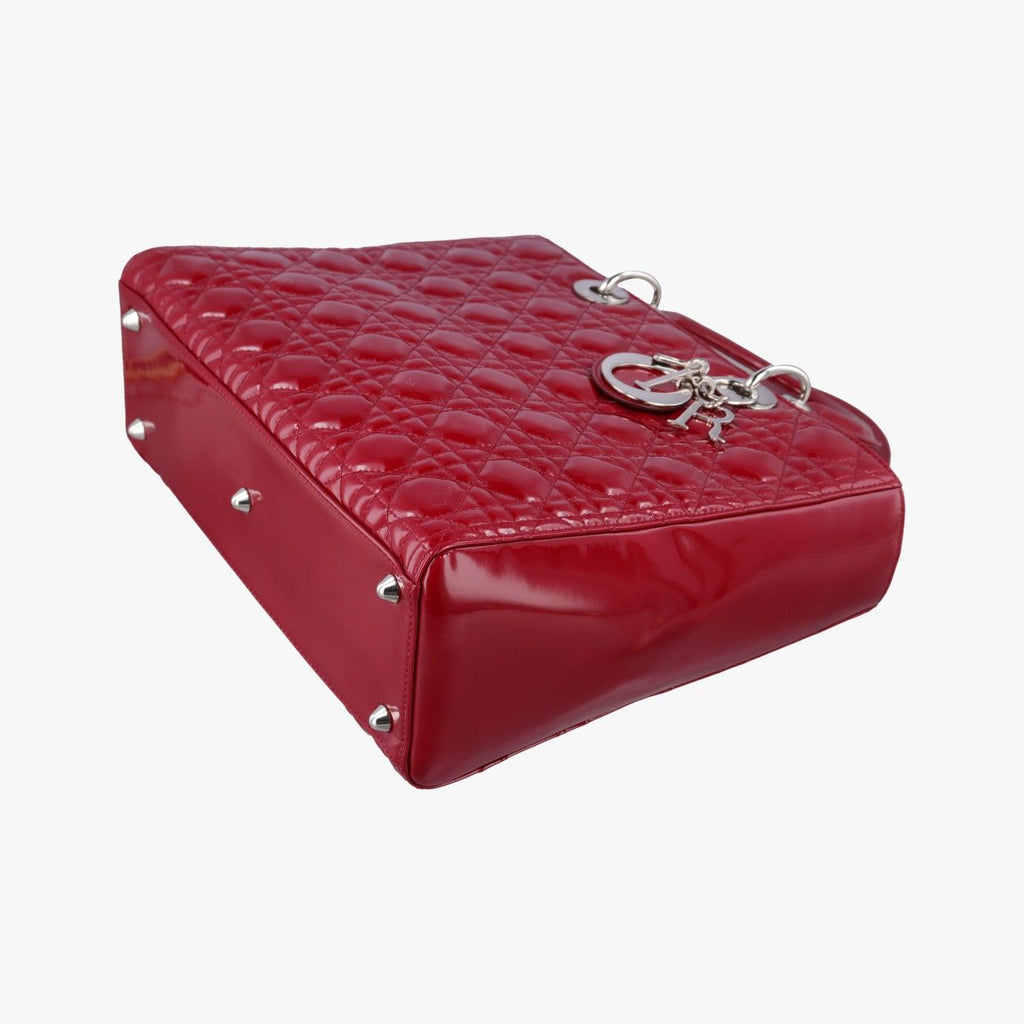 Dior Lady Red Patent Handbag — view 4